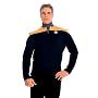 Deluxe Deep Space Nine Star Trek Uniform Costume Shirt (Gold)