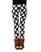 HDE Women Winter Knit Leggings Fleece Line Nordic Design Thermal Insulated Pants (Bunnies!, L)