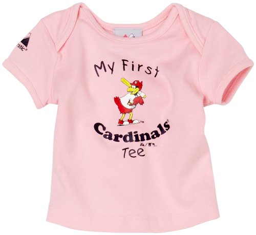 MLB Infant/Toddler Girls' St. Louis Cardinals My First Tee (Pink, 3-6 Months)