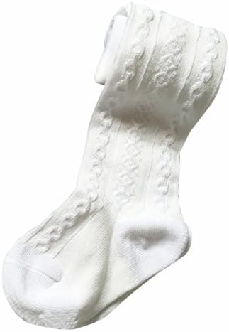 Lovemybaby (Age0-2) Baby Girls' White Pattern Cotton Tights 6-12m