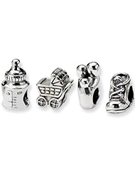 Reflection Beads Silver First Baby Boxed Bead Set