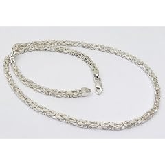 Massive K�nigskette 4,5mm breit - 925 Sterling Silber, L�nge 40-100cm