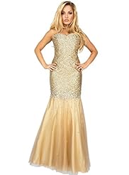 Strapless Sweetheart Polyester Corset   Waistline Sequined Mermaid  Dress