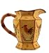 Vintage Bamboo Rooster /Hen WATER/JUICE PITCHER