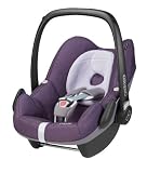 Maxi-Cosi 63005381 Pebble Kinderautositz Gruppe 0+ (bis 13 kg), ab der Geburt bis ca. 12 Monate, FamilyFix Konzept, sparkling grape