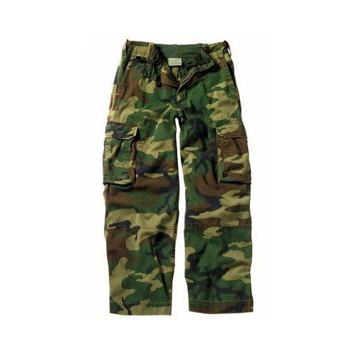 Kid's Military Style Vintage Paratrooper Fatigues BDU Pants