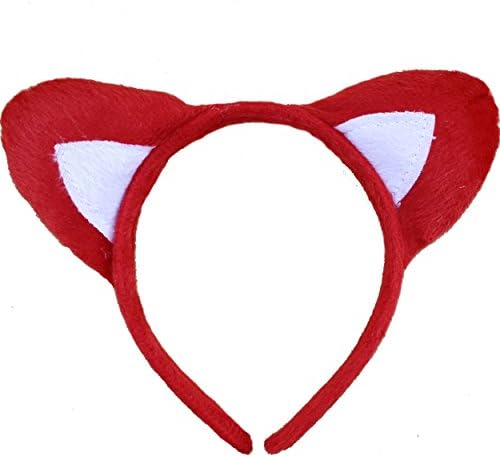 5pcs Red Fox Animal Ear Headband Cute Christmas Party Costume