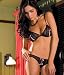 Rene Rofe 2-Piece Lace Peek-A-Boo and Crotchless Thong Set