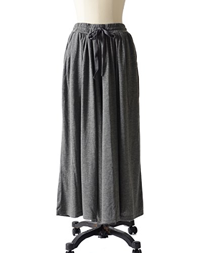 (エクオ) equo ギャザースカーチョ ガウチョパンツ 無地・203-084【全4色】【ラッピング可】【即発送可】