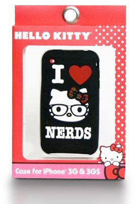 Loungefly The Hello Kitty Nerds iPhone 3G & 3GS Case,Accessories for Women, One Size,Black