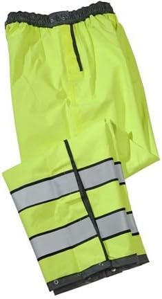 Gerber Outerwear Pro Dry Reversible Rain Pant - Ansi 107 Class E, Black - Lime, MR 70D3/L