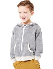 Limited Pure Cotton Zip Through Sweat Top