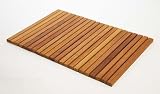 Le Spa Premium Plantation Teak String Bath and Showermat with Oiled Finish Size: 19.7" W x 27.5" D