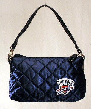 Oklahoma City Thunder Quilted Wristlet, Navy