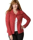 Style&co. Plus Size One-Button Metallic Knit Cardigan