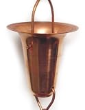 Copper Funnel Rain Chain, 8.5 Foot