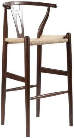 Wishbone Bar Stool - Brown