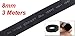 uxcell 8mm Black Polyolefin Insulation Heat Shrink Tubing 3 Meters 9.8ft
