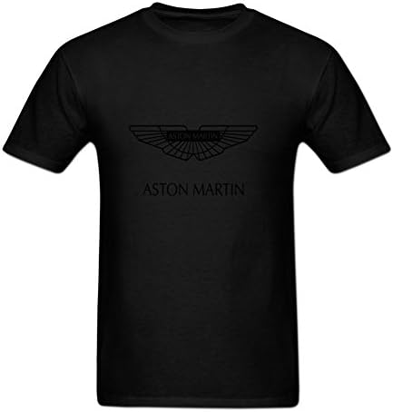 Aflame Men's Short Sleeve Aston Martin Graphic Shirts for Men S Black