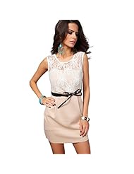 Sexy Belted Lace Polyester/Spandex Summer Bodycon Dress/Evening Dress/Party Dress 