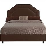 IMAGE OF Shirred Border Bed in Chocolate Size: Queen
