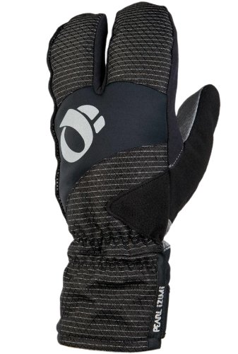  Pearl iZUMi Barrier Lobster Cycling Glove,Black,X-Small