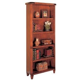 Kathy Ireland Home by Martin Furniture Contemporary Single Pedestal Wood Computer Desk in Medium Oak