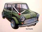 Mini Cooper Wall Clock - Green