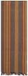 Durable Hand Woven 100% Cotton Colorful Blue and Brown Striped Table Runners 12x72 Inches Set of Two