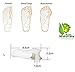 Rami Naturals Gel Toe Separators- Bonus Beauty Recipes - Bunion Spacers Straightener Corrector (White)