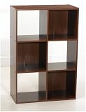 ClosetMaid 6-Cube Organizer, Cherry Finish #8696
