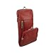 Womens Leather Cigarette and Lighter Case with Twist Clasp in Choice of Colors (1838-Red)
