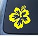 NS-FX HIBISCUS FLOWER - Hawaiian - Car, Truck, Notebook, Vinyl Decal Sticker #1019 | Vinyl Color: Yellow