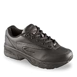 Spira Women's Classic Leather Walking Shoe,Black/Black,8.5 M