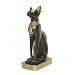 Egyptian Feline Bastet Cold Cast Resin Figurine, 5 1/2" Tall 5392