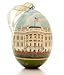 Handpainted White House Ornament