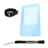 Generic Brand Microsoft Zune 80GB Premium Silicone Skin Case with 14 Adjustable Sports Armband Blue Includes a Determination hand Strap