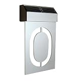 Signs: Matterinc Solar LED Number 0 - Silver