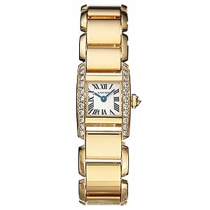 Cartier WE70047H Tank Cream Dial Yellow Gold Women's Watch