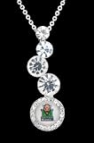 Journey Pendant Charm Medal with 18 Sterling Silver Chain Marshall University Thundering Herd