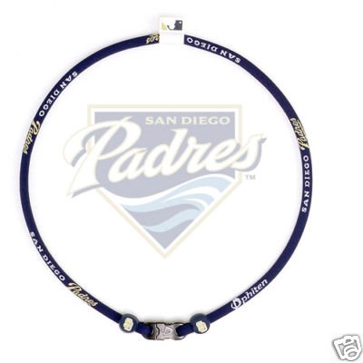 Phiten MLB Authentic X30 Necklace  San Diego Padres  22 Inches