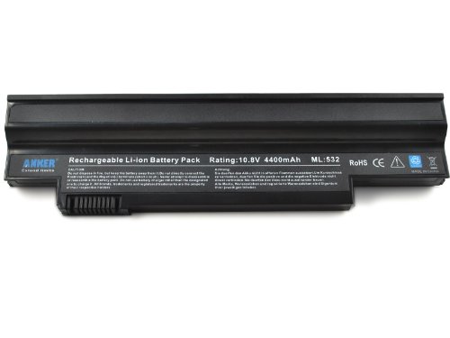 Batterie d’ordinateur portable Anker pour Acer Aspire ONE 532H 532H-R123 AO532H-2DR AO532H-2DS 532H NAV50 AO532H-2DB 532H-CPW11 ALL SERIES [Li-ion 6-cell 4400mAh]