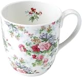 Produkt-Bild: ULSTER WEAVERS Kaffeebecher Tasse Fine Bone China Porzellan- Serie ' Victoria ' - Rosen Motiv