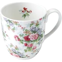 ULSTER WEAVERS Kaffeebecher Tasse Fine Bone China Porzellan- Serie ' Victoria ' - Rosen Motiv