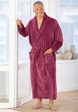 Polyester Velour Shawl Maxi Robe