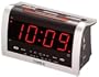Timex T256 AM/FM Clock Radio with Extra Large Time Display (Silver)