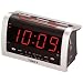 Timex T256 AM/FM Clock Radio with Extra Large Time Display (Silver)