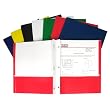 C-Line Recycled Two-Pocket Paper Portfolio with Prongs, Assorted Colors, 05320