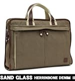 SAND GRASS HIEENBON DENIM ブリーフケース #0404 オン・オフ兼用ビジネスバッグ。