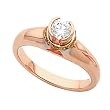 14K Rose Gold Diamond Engagement Ring - 0.48 Ct.